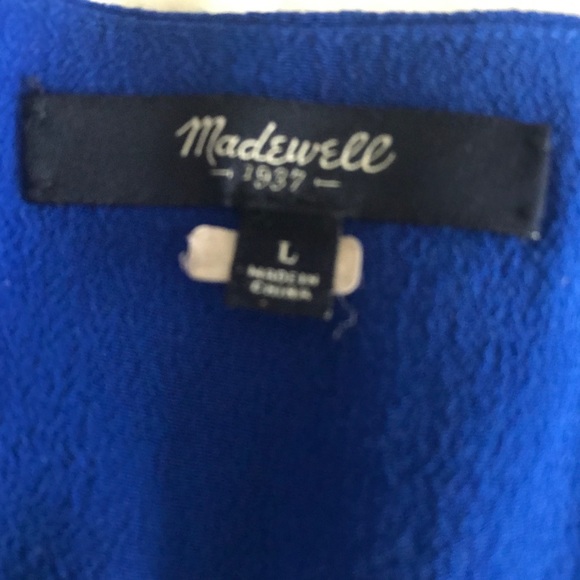 MADEWELL cobalt blue boho dress with pockets! - Picture 3 of 5